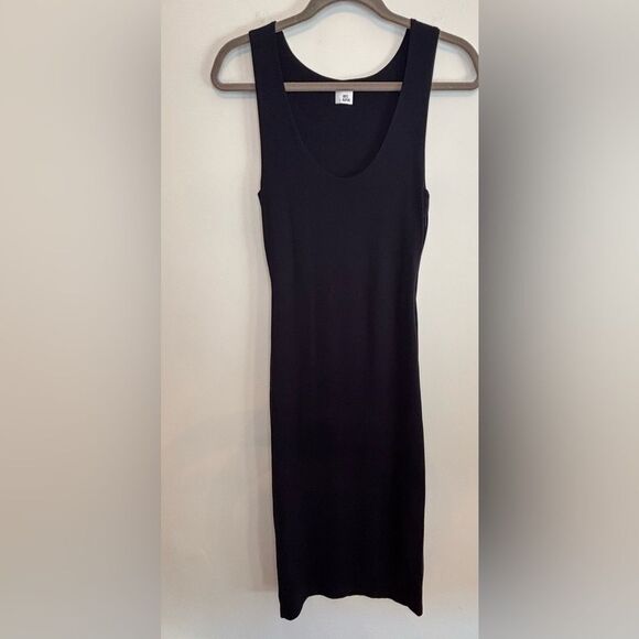 Iris & Ink EUC navy blue scoop neck fitted tank top dress Size small - Picture 1 of 5